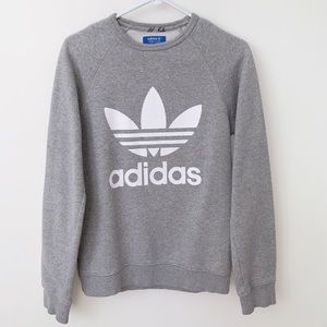 Grey Adidas Crewneck Sweater